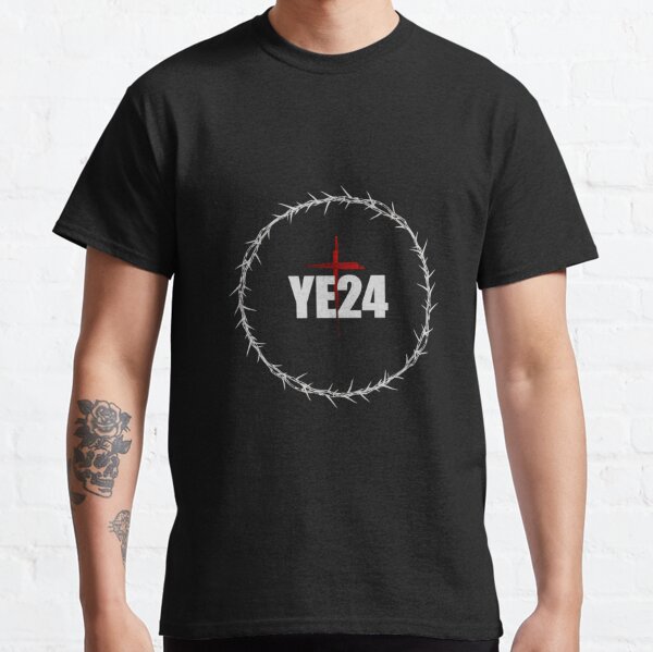 YE24 x Crown of Thorns - White Classic T-Shirt RB0607 product Offical ye24 Merch